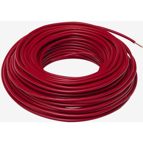 Cable eléctrico HO7V-U 1,5 mm2 rojo 25 m