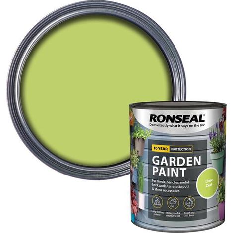 Ronseal Garden Paint Lime Zest 750ml RSLGPLZ750 (1/5)
