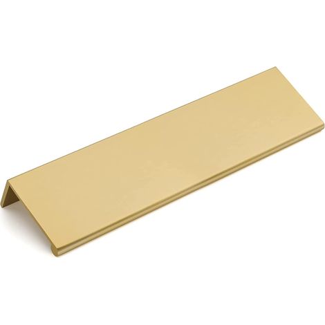 Lot de 5 Poignée Meuble Aluminium Doré Entraxe 128mm Pour Cuisine Salle De Bain (1/5)