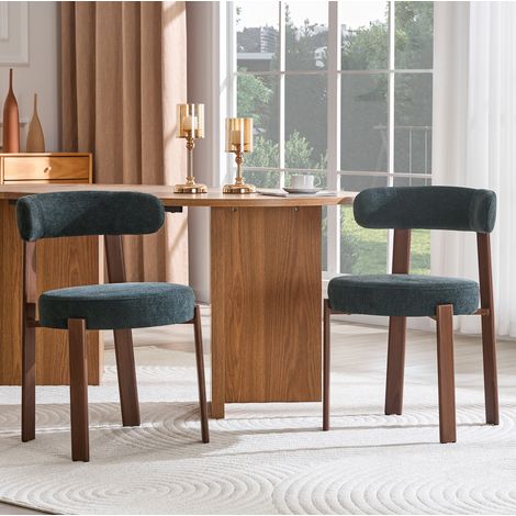 seduta sala da pranzo 57x51,5x79 imbottita nera OKMYHOME (1/5)