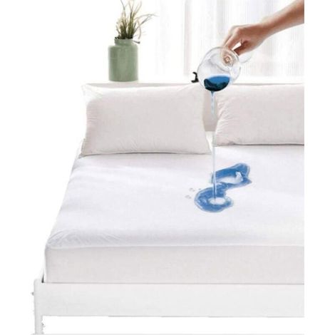 Housse de matelas - taille 140x200cm - housse de matelas imperméable - anti - acariens et moisissures allergies (1/5)