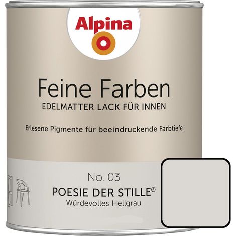 Alpina Feine Farben Lack No. 03 Poesie der Stille hellgrau edelmatt 750 ml Buntlacke (1/3)