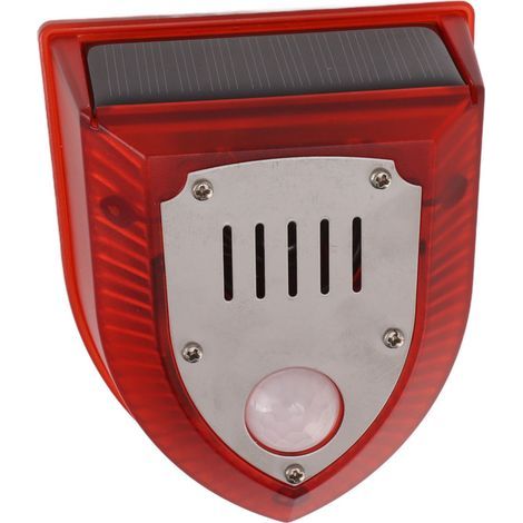 Solarbetriebener Tierabwehralarm, Induktions-Ton- und Lichtsirene, Außenalarm für Obstgärten, Teeplantagen, Villen und Bauernhöfe. (1/5)