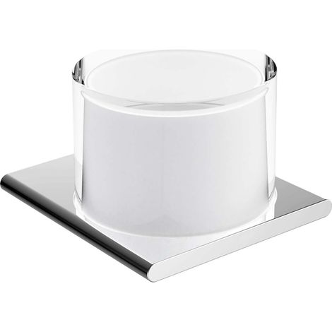 Keuco Edition 400 - Seifenspender mit Halter 150 ml, Glas matt/Chrom 11552019000