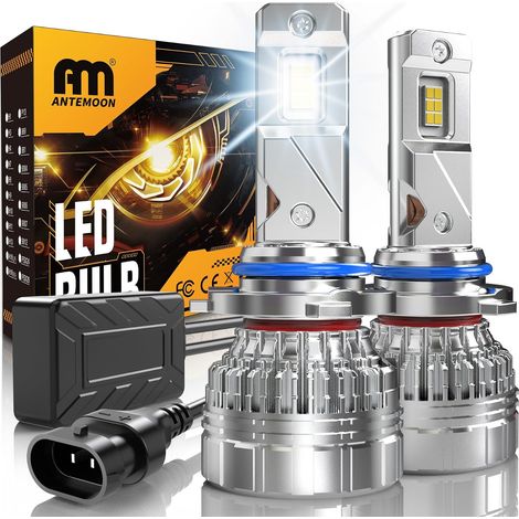 HB4 9006 LED Bulbs, 110W 30000LM 6500K White HB4 Error Free 12V 24V Car Headlights Replacement for Halogen and Xenon Lamps, 2 Bulbs (1/5)