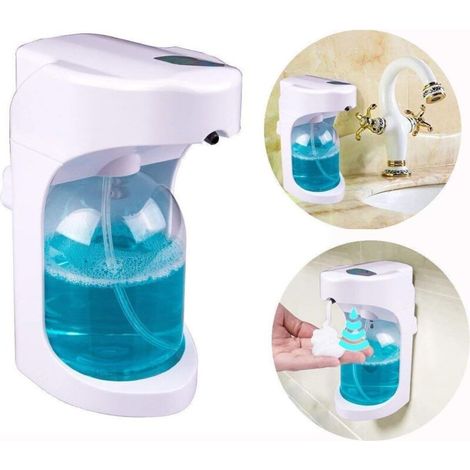 Automatischer Seifenspender / Schaum-Flüssigseifenspender mit eingebautem Infrarotstrahl / 4 langlebige Batterien für 40.000 Spülvorgänge / 500 ml - RW Bad & Toilette / Badzubehör / Halter & Spender /