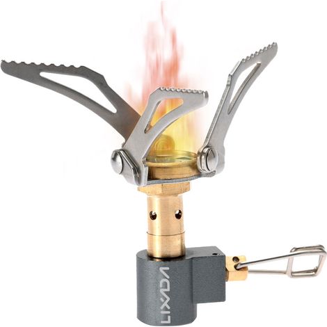 Mini brûleur de cuisine d'extérieur de poche Super léger, 45g, cuisinière à gaz de Camping pliante 3000W (1/5)