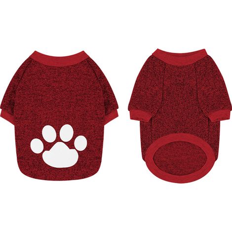 Pull Chien à Capuche Rouge, Manteau Polaire Doux, Vêtements Chauds Chiots, Moyen, Grand et Chat, Taille XL, Hiver, Extérieur, Animal (1/4)