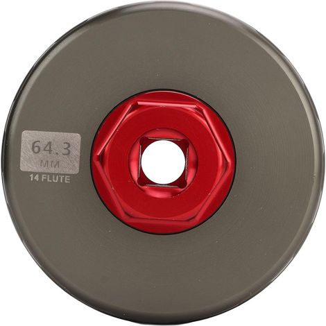 Ölfilterschlüssel 64,3 mm, 14-Nut-Filterkappen-Steckschlüssel für Camry, Tundra, Tacoma, 4Runner, RAV4 (1/4)