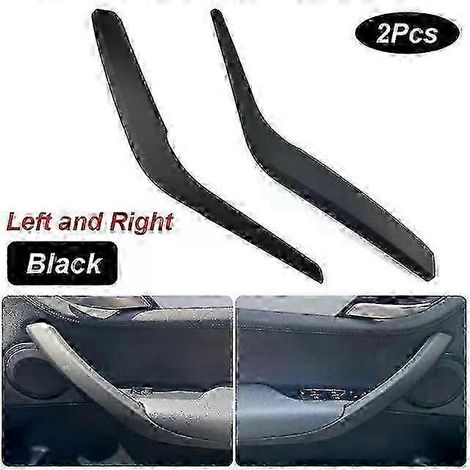 Convient aux BMW X1 E84 2010-2016 - Cache de poignée de porte intérieure - Poignées de porte intérieures - Noir - Lot de 2 (1/4)