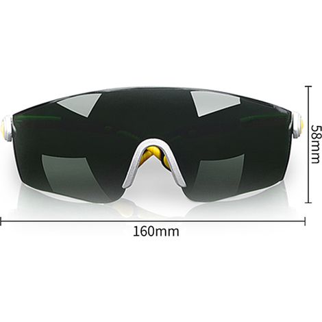Lunettes de soudeur anti-buée, anti-rayures, résistantes aux chocs, protection UV rouge, branches réglables (1/5)