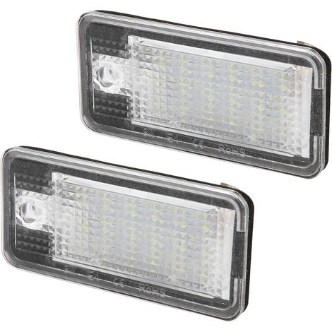 LED-Kennzeichenbeleuchtung, 2 Stück, 3W 12V, LEDs, für Audi A3.