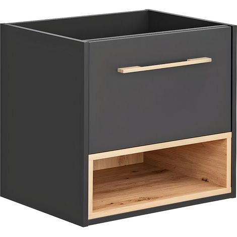 Mobile sotto lavabo sospeso antracite - 60 cm - YANGRA (1/4)