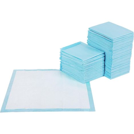 FEANDREA Lot de 100 Tapis éducateurs pour Chiots, 5 Couches de Protection, Super absorbants, Anti-Fuite, 60 x 60 cm PTD60B (1/5)