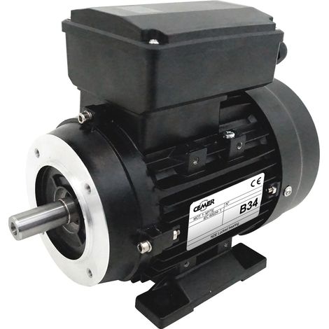 Moteur électrique Monophasé 220V 0,25 kW 3000 tr/min Condensateur Permanent - MY6322B34 Bride B34 - Bobinage cuivre (1/6)