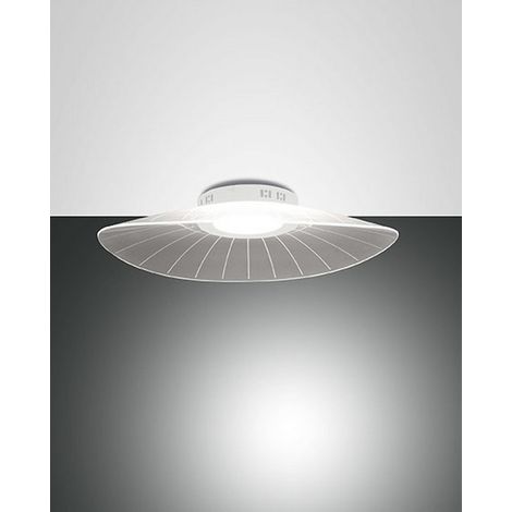 Plafonnier Led Intégré Vela 24 W 4000 Lm 3000 K Blanc Chaud, Structure En Métal Et Méthacrylate, Dimmable, Coupure De Phase, Ip20, 59 X 43 X 12 Cm