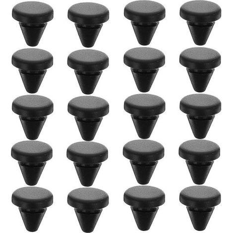 Bouchons coniques en caoutchouc pour l'absorption des chocs, destinés aux machines, à l'électronique et aux pièces automobiles (lot de 20). (1/2)