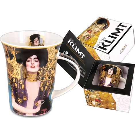 Taza de porcelana Judith de Gustav Klimt, regalo elegante para ella y su hogar. (1/4)