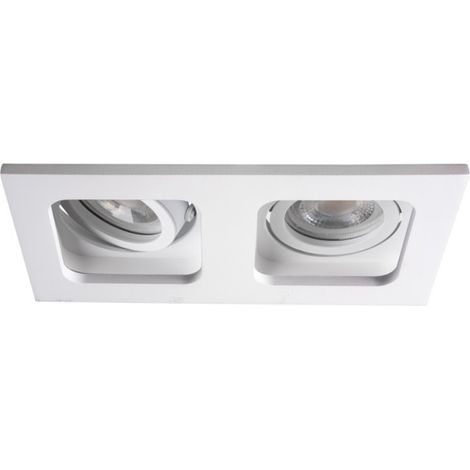 Plafonnier encastré Kanlux REUL 2x GX5.3 blanc 10W (1/2)