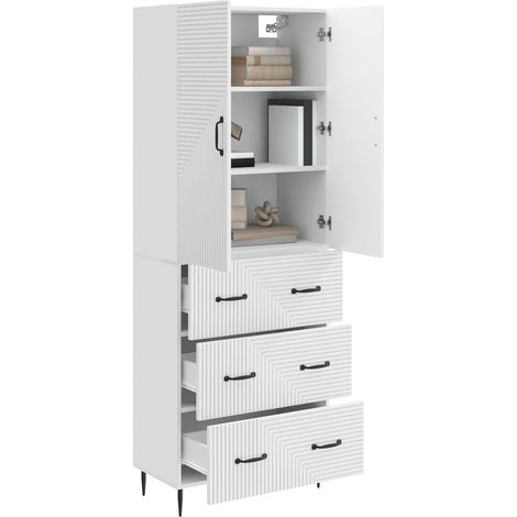 Set di armadi 2 pz Bianco Lucido 66 x 34,5 x 90 cm DAS242117 (1/5)