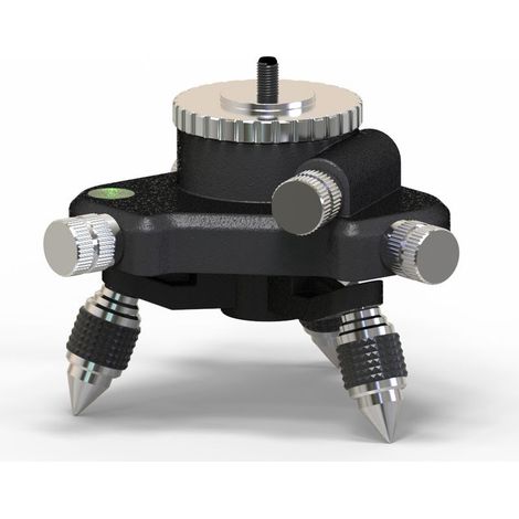 Adaptateur de niveau laser – Base rotative à 360° pour connecteur de trépied de niveau laser de ligne, base de trépied pivotante pour adaptateur de niveau de 6,35 mm et 5/8 (1/5)