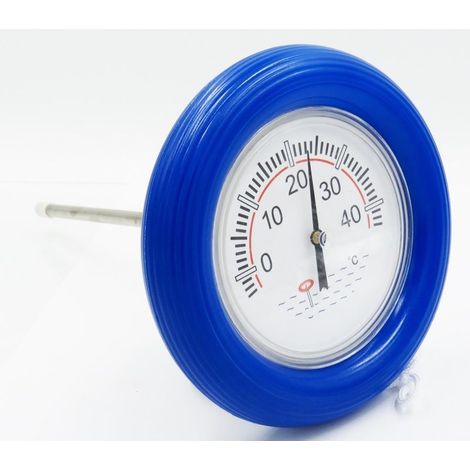 Thermomètre flottant pour piscine – Forme de bouée gonflable, diamètre 18,5 cm, affichage clair, étanche et résistant aux intempéries (1/4)