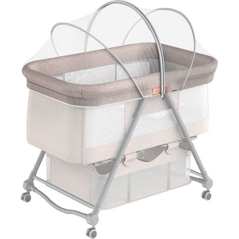 Moustiquaire pliable pour lit bébé, protection anti-moustiques, pour nouveau-né, installation gratuite, barrière de sécurité - 60 cm x 105 cm