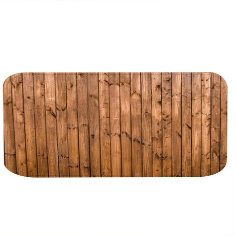 Tapis De Sol Antidérapant - Style Bois Brun - Pour Cuisine Salle De Bain Et Bureau - 40x120cm (1/5)