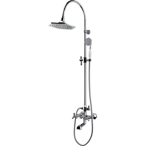 RAK Washington Exposed Thermostatic Shower Valve with Rigid Riser Kit and Bath Spout - RAKWTN6003 (1/5)