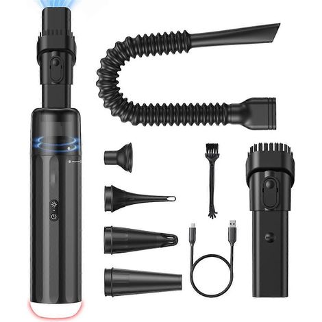 Aspirateur de voiture puissant 13000PA, sans fil et rechargeable haute puissance -- (1/5)