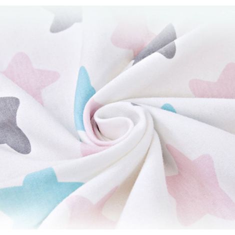 Tour de lit bébé, barrière de lit en coton pour nouveau-né, rabat tressé, lit bébé - Blanc - (1/5)