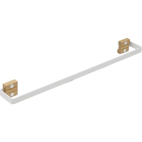 Porte-serviettes mural pour salle de bain Blanc 40 cm (1/5)