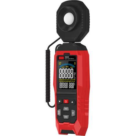 Compteur numérique lumineux détachable TA632A, 200000 Lux/Fc, sans pile incluse, luxmètre portable professionnel pour mesure d'éclairage (1/5)