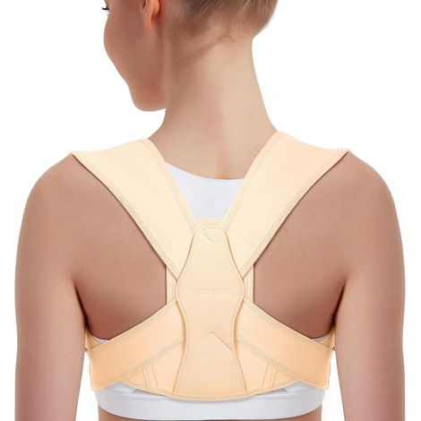1 Correcteur de posture, sangles ajustables, soutien lombaire, clavicules, soulagement douleurs épaules, dos, taille S/M