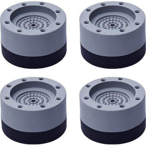 4 Pièces Patins Anti Vibration. Pieds en Caoutchouc pour Machine à Laver Coussinets Pied de Machine à Laver Tampon Anti-vibration. pour machine à laver et sèche-linge (augmentation de la haut (1/5)