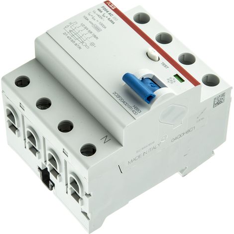 Disjoncteur différentiel 4P 40A 30mA CA ABB 2CSF204001R1400 (1/2)