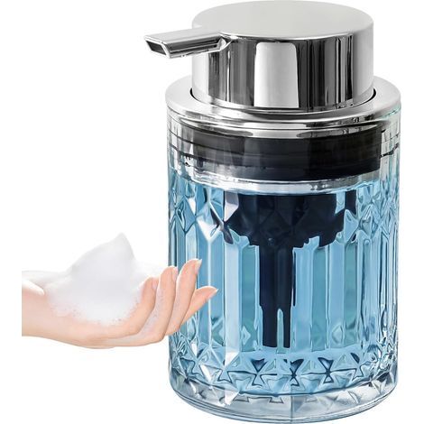 Schaumseifenspender, transparenter Seifenspender, 350-ml-Seifenspender, Seifenspender mit Pumpe, Flüssigseifenspender (1/5)