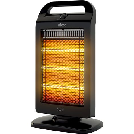 Ufesa SCUTI 83605511 Radiatore Alogeno Nero 1200W (1/3)