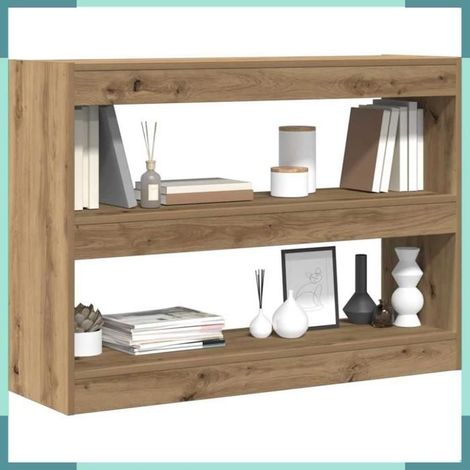 862722 Bibliothèque chêne artisanal 100 x 30 x 72 cm Bois d'ingénierie (1/5)
