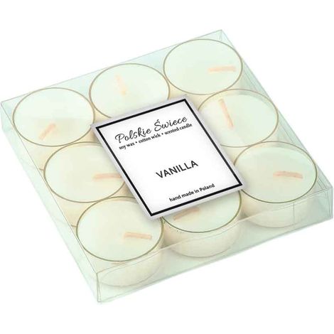 Scalda-soia aromatici a'9 Tea-light alla vaniglia