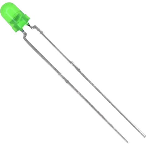 Vishay TLHG4405 LED bedrahtet  Grün Rund 3 mm 15 mcd 60 ° 30 mA 2.4 V