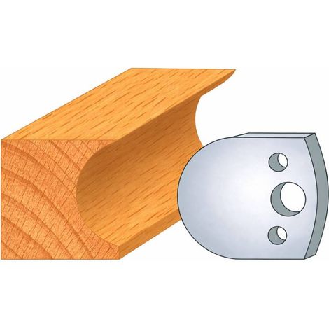 Jeu de 2 Fers Profilés Acier HT 40 x 4 mm - N°131 Congé R 2 - Outil de menuiserie - Diamwood