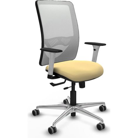 Chaise piqueras y crespo Zulema blanc support lombaire ajustable (1/2)