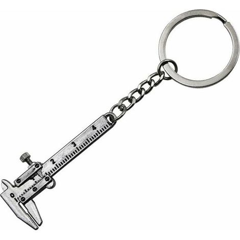 Ahlsen 15 Stück neue tragbare 0–4 cm Mini-Messschieber, Schlüsselanhänger, Messwerkzeuge, Schlüsselanhänger-Stil, Simulationsmodell, Lineal, Messschieber, modisches Design (1/5)