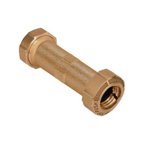 MONO-JOINT DROIT PROLONGÉ POUR PE/PE AVEC BAGUE EN LAITON Dimensions : 25 x 25  Longueur 125 mm