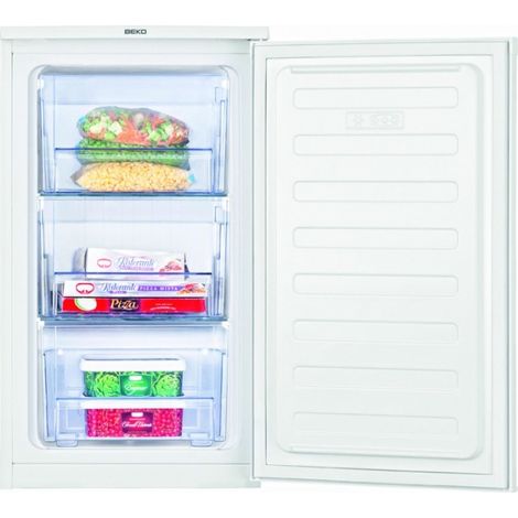 Congelador vertical 82cm 47,5cm 65L Clase E BEKO FS1 66020 Blanco