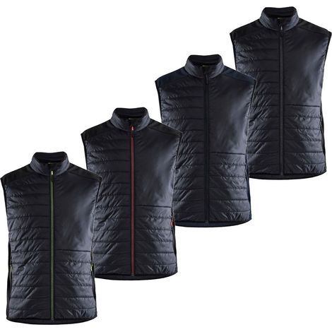 Gilet da lavoro senza maniche imbottito 3863 Nero/Rosso XL (1/5)