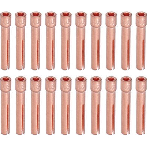20 Pièces Collets TIG 1,6mm Orifice pour Électrode Tungstène, Accessoires Torche de Soudage QQ150 WP‑9F
