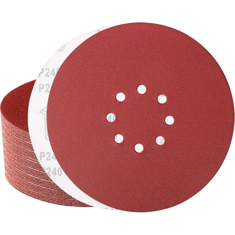 Schleifpapier 225mm Klett 8 Loch P240, 50 Stück (1/5)