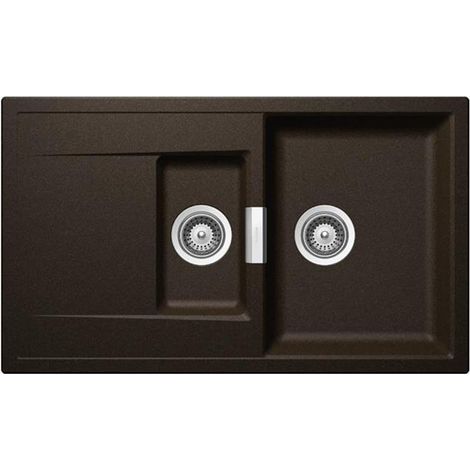 Schock Einbauspüle Cristadur Mono D-150 A Bronze BRO Exzenterbedienung (1/3)